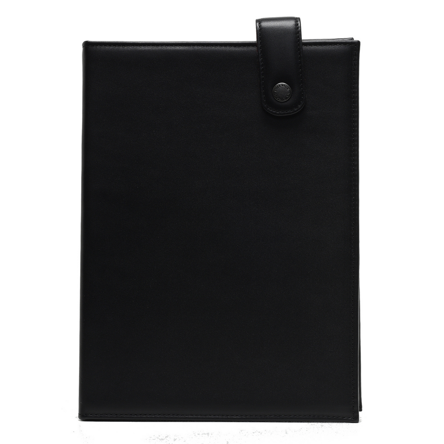 Black Leather Hard Notebook Cover